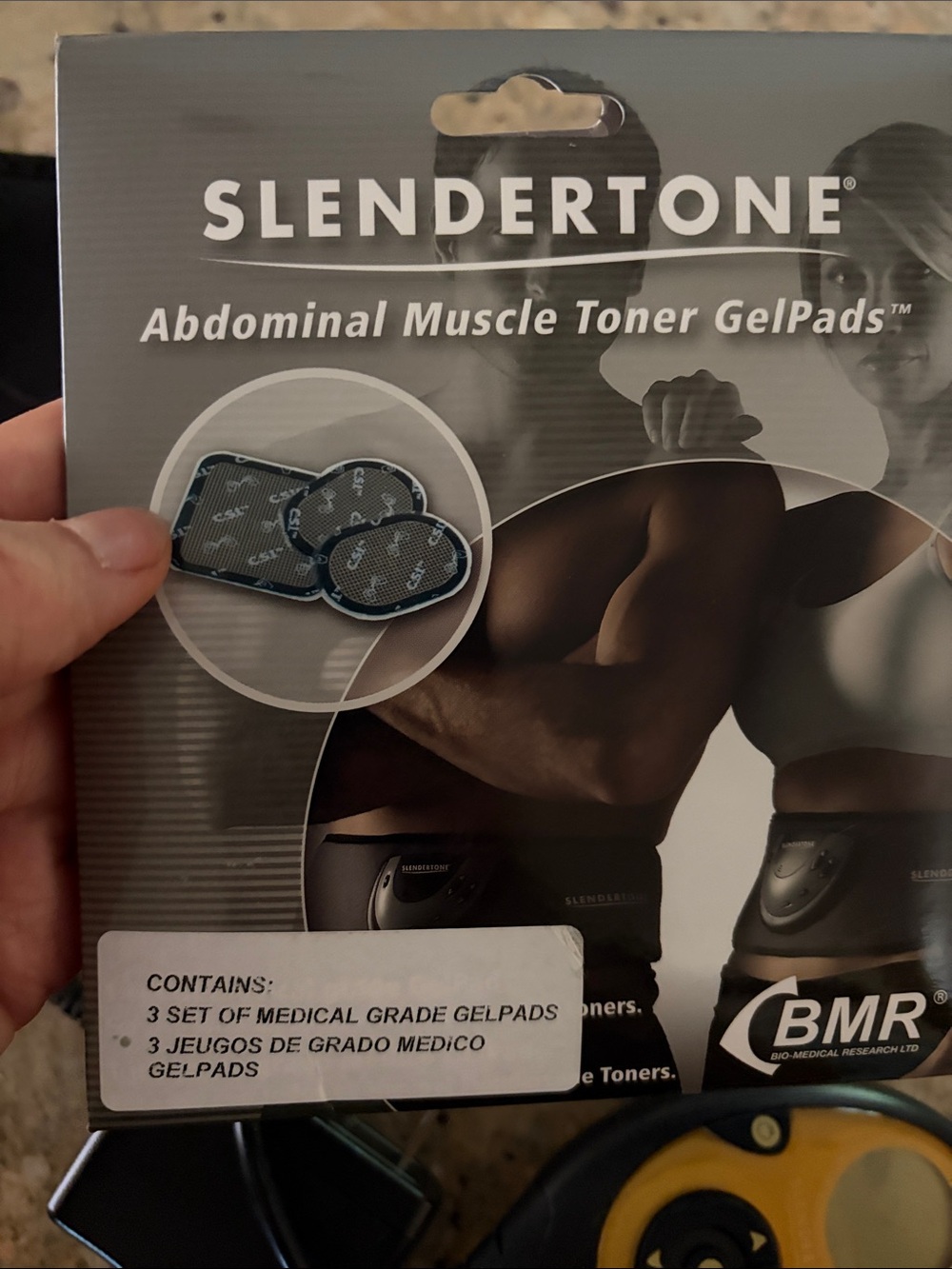 Abdominal Muscle Toner GelPads - Black/Gray